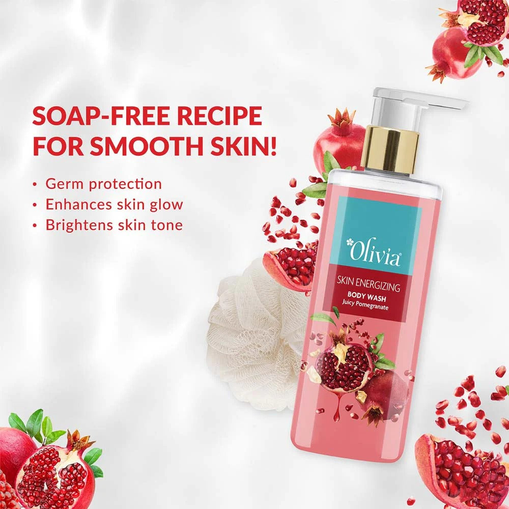 Olivia Skin Energizing Body Wash with Juicy Pomegranate