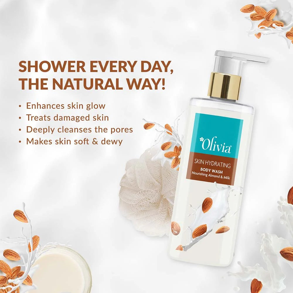 Olivia Skin Hydrating Body Wash with Nourishing Almond and Milk