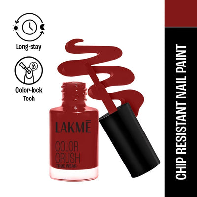 Lakme True Wear Color Crush Nail Polish Long Lasting & Vibrant Nail Paint (102 to 506)