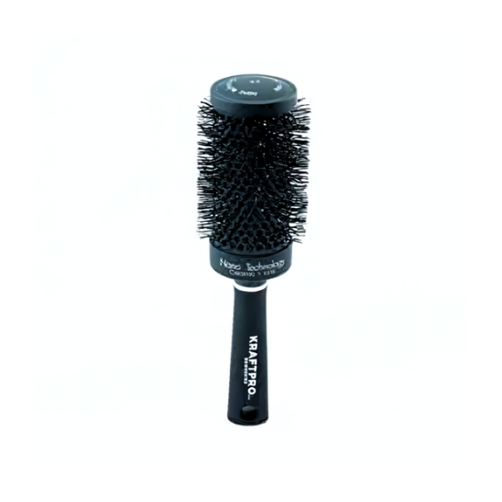 KRAFTPRO 53MM Thermal Ceramic & Ionic Tech & Anti-Static Round Hair Brush For Blow Drying, Curling & Straightening Add Volume & Shine