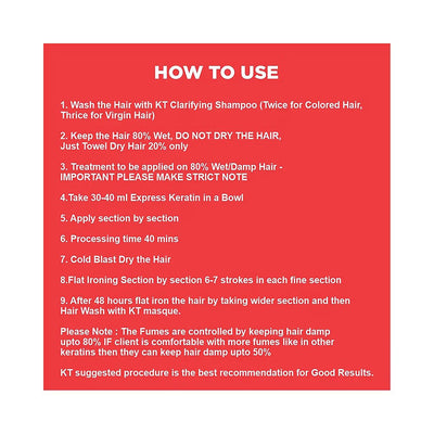 KT Professional Hair Care Express Keratin Pro Kehair Therapy 1000ml