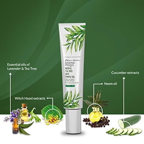 Aroma Magic Neem & Tea Tree Anti Pimple Gel - 20gm (Powred by Niacinamide)
