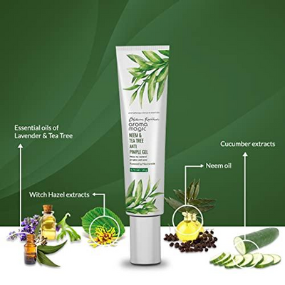 Aroma Magic Neem & Tea Tree Anti Pimple Gel - 20gm (Powred by Niacinamide)