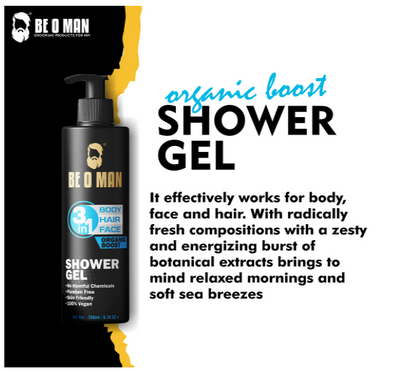 BEOMAN Shower Gel 3 in 1 - Face, Body, Hair 200 ML