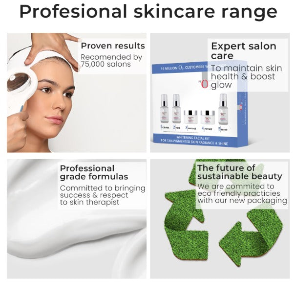 O3+ Tan-Pigmented Whitening Facial Kit - (5Pcs)