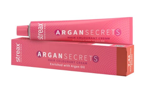 Streax Professional Argan Secret Hair Colourant Cream - Intense Copper Blonde 7.44 - 60gm