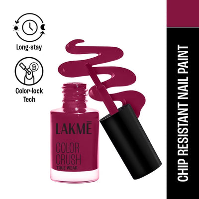 Lakme True Wear Color Crush Nail Polish Long Lasting & Vibrant Nail Paint (102 to 506)