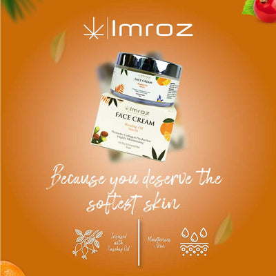 IMROZ Face Cream with Hemp Seed Oil & Rosehip Oil