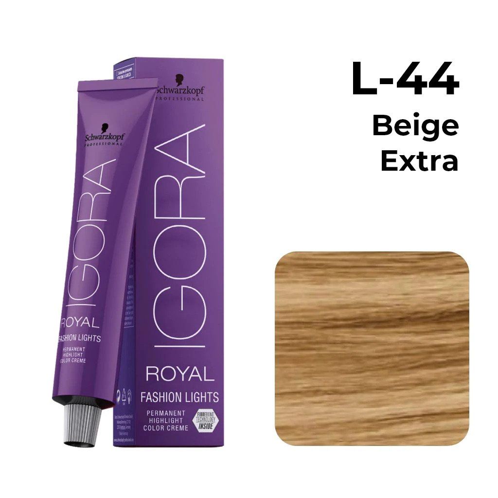 Schwarzkopf Professional Igora Royal Fashion Permanent Color Creme (L-44 Beige Extra)