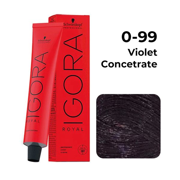 Schwarzkopf Professional Igora Royal Permanent Color Creme (0-99 Violet Concentrate) (60 ml)