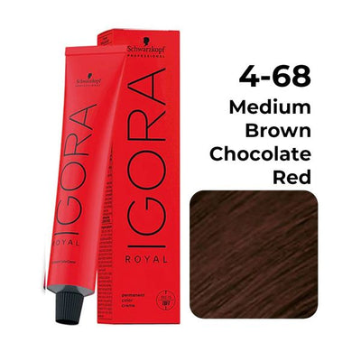 Schwarzkopf Professional Igora Royal Permanent Color Creme (4-68 Medium Brown Chocolate Red)
