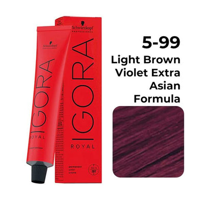 Schwarzkopf Professional Igora Royal Permanent Color Creme (5-99 Light Brown Violet)