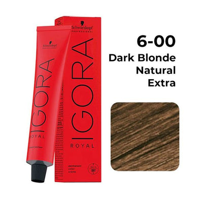 Schwarzkopf Professional Igora Royal Permanent Color Creme (6-00 Dark Blonde Natural Extra)