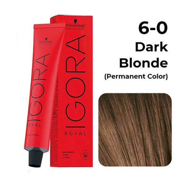 Schwarzkopf Professional Igora Royal Permanent Color Creme (6-0 Dark Blonde Natural) (60 ml)