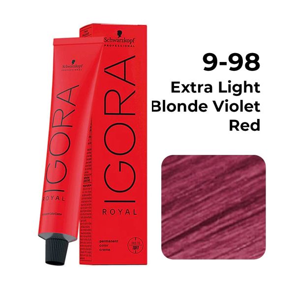Schwarzkopf Professional Igora Royal Permanent Color Creme (9-98 Extra Light Blonde Violet Red)