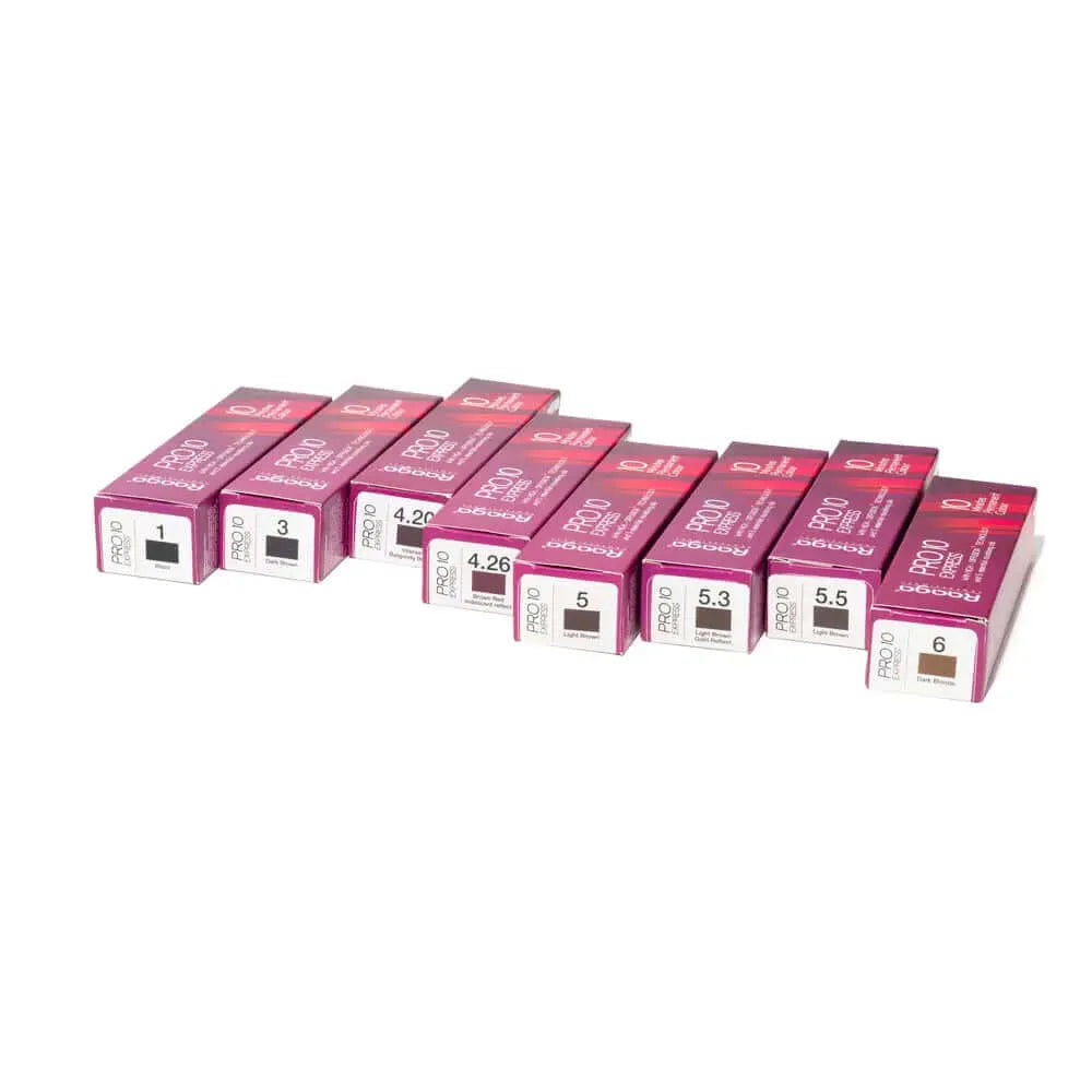 Raaga Professional Pro 10 Express Colour – Intense Burgundy Brown 4.20 | 10-Minute Permanent Hair Colour with High Diffusion Technology & 5 Essential Oils – 90 g