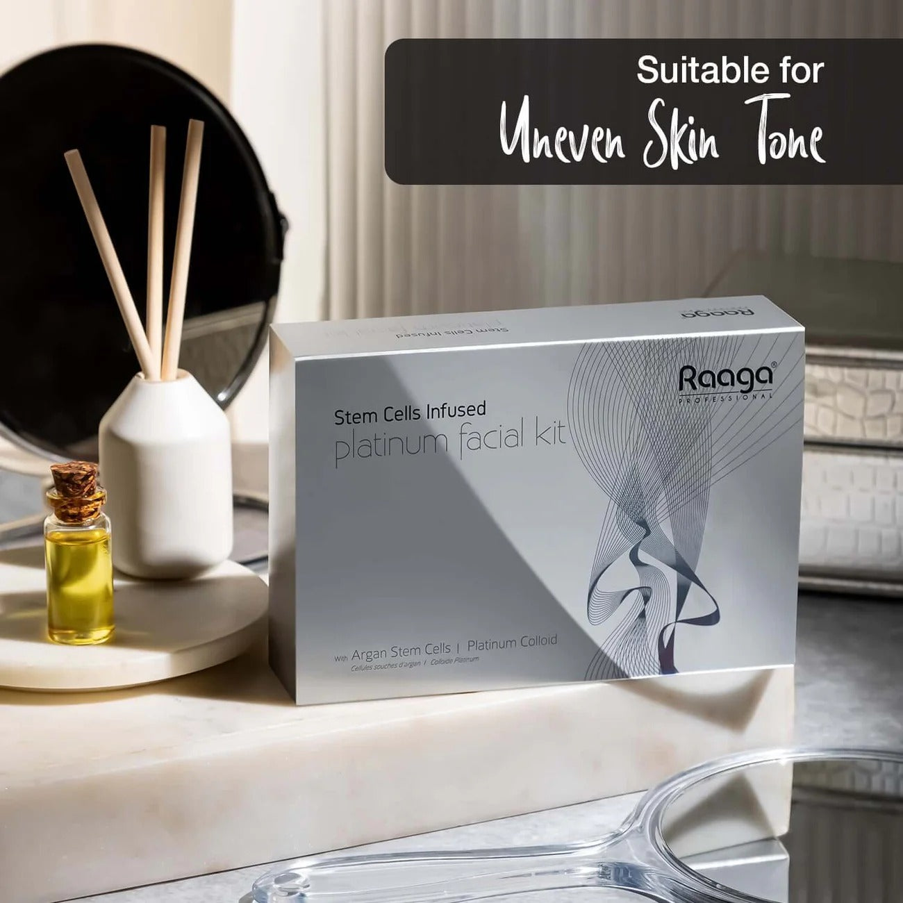 Raaga Professional Stem Cells Infused Platinum 6 Step Facial Kit – 61g