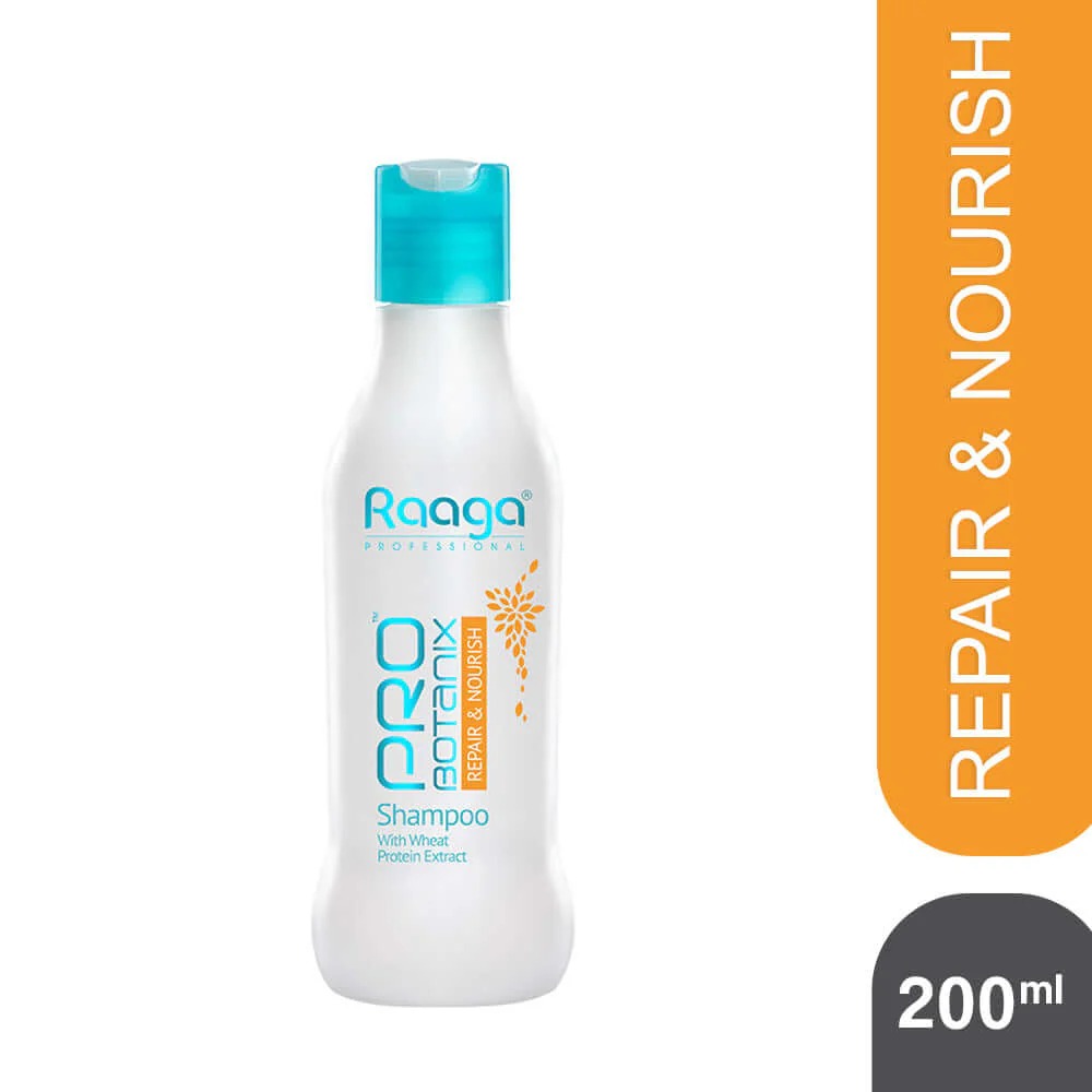Raaga Professional Pro Botanix Repair & Nourish Shampoo with Wheat Protein | For Dry, Damaged & Chemically Treated Hair