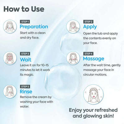 Raaga Professional De-Tan Pack | Tan Removal Cream with Kojic Acid & Milk (500gm)