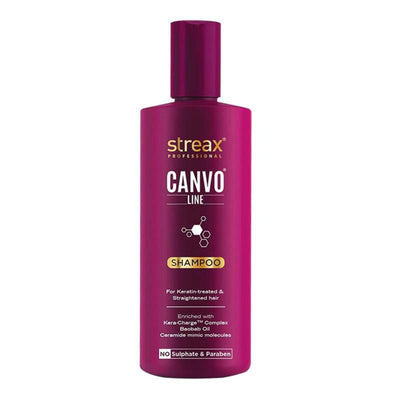 Streax Professional Canvoline Straightening Post Care Shampoo – 300ml