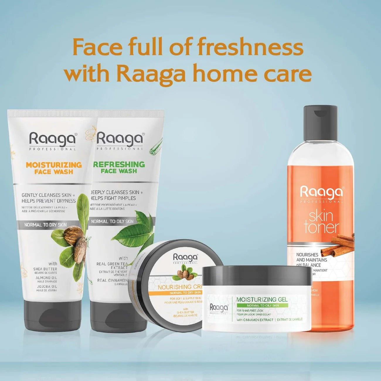 Raaga Professional Moisturizing Face Wash with Shea Butter, Almond Oil & Jojoba Oil – For Normal to Dry Skin | Gently Cleanses & Prevents Dryness – 80 ml