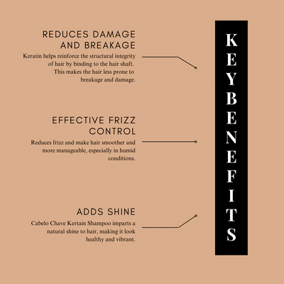 Cabelo Chave Professional Keratin Shampoo 300ML