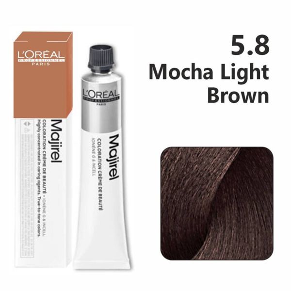 L'oreal Professionnel Paris Majirel - 5.8 (Mocha Light Brown)