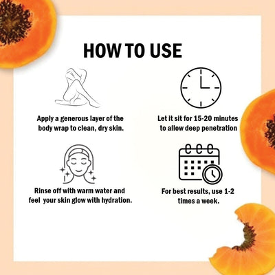 Rubaaz Papaya And Peach Body Wrap 1Kg