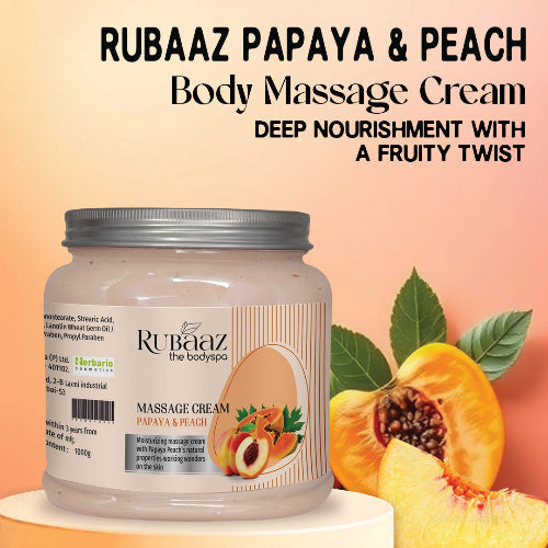 Rubaaz Papaya And Peach Body Cream 1Kg